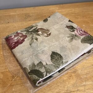 Vintage JC‎ Penney Blouson Valance 84x18" Floral Cabbage Rose Classic Traditions